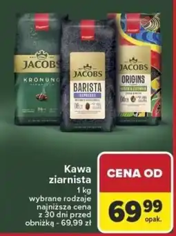 Carrefour JACOBS Kawa ziarnista oferta