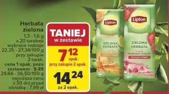 Carrefour Lipton Herbata zielona oferta