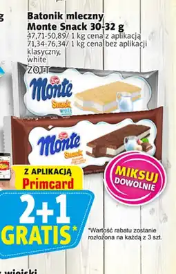 Prim Market Batonik mleczny Monte Snack oferta