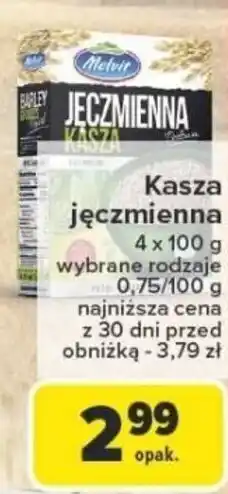 Carrefour Kasza jęczmienna Melvit oferta