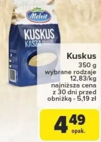 Carrefour Kuskus Melvit oferta