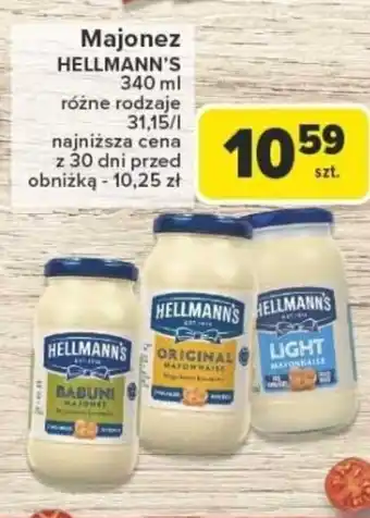 Carrefour Majonez HELLMANN'S oferta