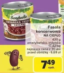 Carrefour Fasola konserwowa NA CIEPŁO Bonduelle oferta