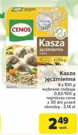 Carrefour Kasza jęczmienna CENOS oferta