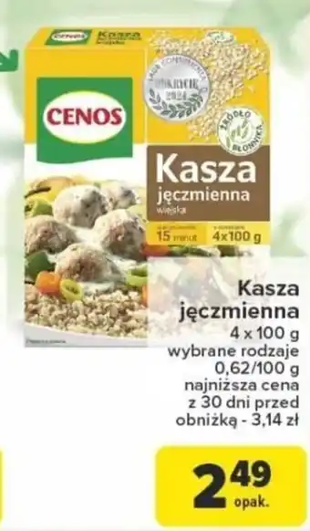 Carrefour Kasza jęczmienna CENOS oferta