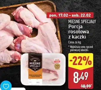 ALDI Porcja rosołowa z kaczki Mięsne specjały zawsze świeże (aldi) oferta