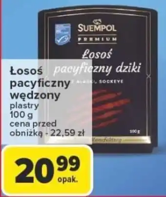 Carrefour Łosoś pacyficzny wędzony SUEMPOL oferta