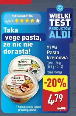 ALDI Pasta kremowa kanapkowa z papryką My vay oferta