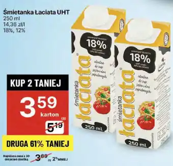 Delikatesy Centrum Smietanka Laciata UHT oferta