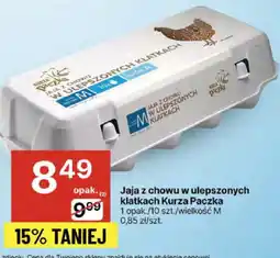 Delikatesy Centrum Jaja z chowu w ulepszonych klatkach Kurza Paczka oferta