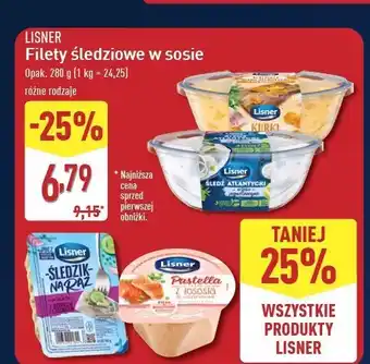 ALDI Filety śledziowe w sosie śmietanowym Lisner oferta