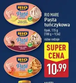 ALDI Pasta z tuńczyka z cytryną Rio mare oferta