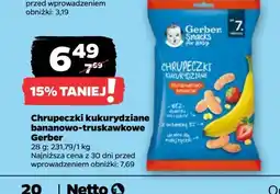 Netto Chrupki truskawkowo-bananowe Gerber oferta