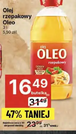 Delikatesy Centrum Olej rzepakowy Oleo oferta