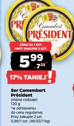 Netto Ser pleśniowy camembert naturalny President oferta