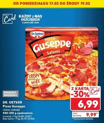 Kaufland Pizza z salami Dr. oetker guseppe oferta