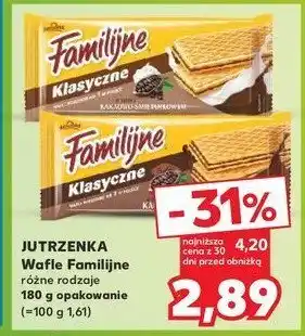 Kaufland Wafle kakaowe Jutrzenka familijne oferta