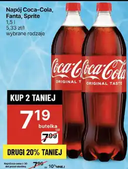 Delikatesy Centrum Napój Coca-Cola, Fanta, Sprite oferta