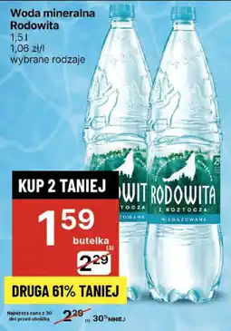 Delikatesy Centrum Woda mineralna Rodowita oferta