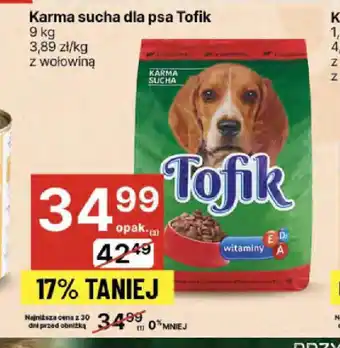 Delikatesy Centrum Karma sucha dla psa Tofik oferta