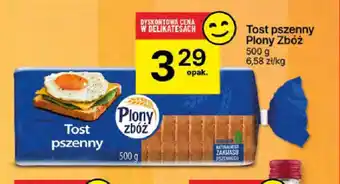 Delikatesy Centrum Tost pszenny Płony Zbóż oferta