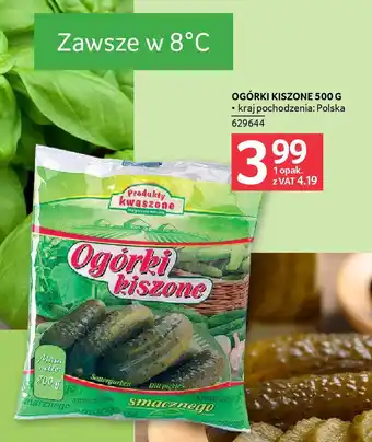 Selgros Ogórki kiszone oferta