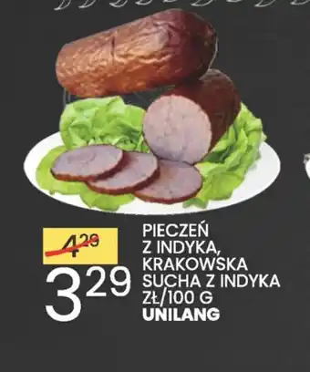 Wafelek Pieczeń z indyka, Krakowska sucha z indyka Unilang oferta