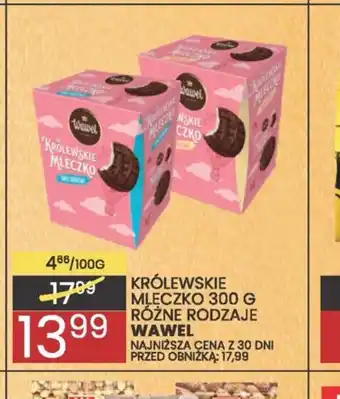 Wafelek Królewskie mleczko Wawel oferta