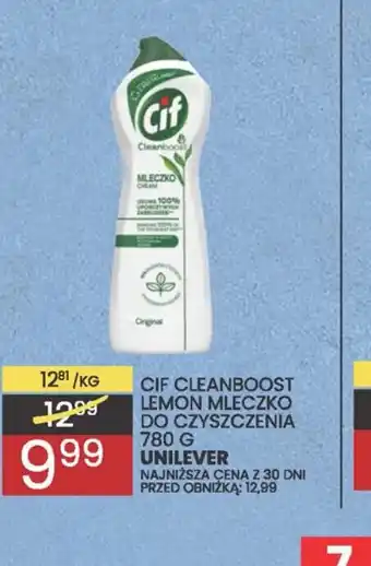 Wafelek Cif Clean Boost Lemon Mleczko do czyszczenia oferta