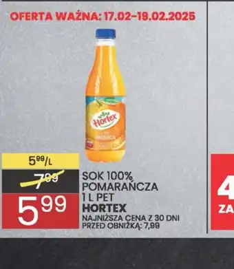 Wafelek Sok 100% pomarańcza Hortex oferta