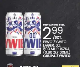 Wafelek Piwo Zywiec Lager 0% oferta