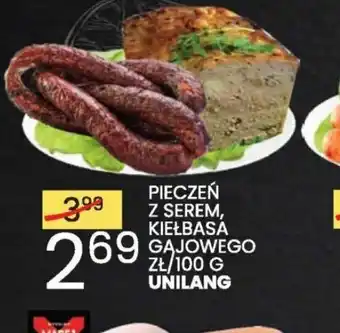 Wafelek Pieczeń z serem, kiełbasa Gajowego oferta