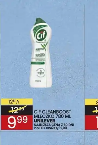 Wafelek CIF Cleanboost mleczko oferta