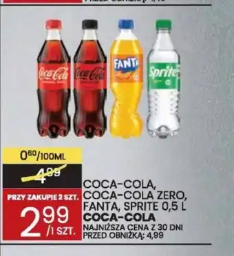 Wafelek Coca-Cola, Coca-Cola Zero, Fanta, Sprite oferta