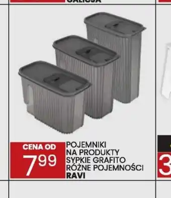 Wafelek Pojemniki na produkty sypkie Grafito oferta