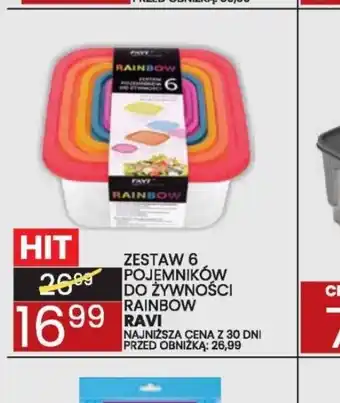 Wafelek Zestaw 6 pojemników do żywności Rainbow Ravi oferta