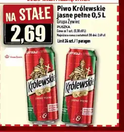 Topaz Piwo Królewskie Jasne Pełne oferta