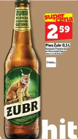 Topaz Piwo Zubr 0,5L oferta