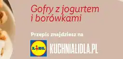 Lidl Gofry z jogurtem i borówkami oferta