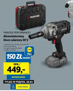 Lidl PARKSIDE PERFORMANCE Akumulatorowy klucz udarowy 20 V oferta