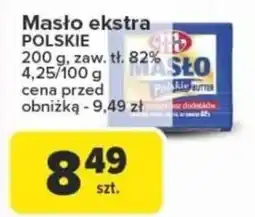 Carrefour Masło ekstra POLSKIE 82% Mlekovita oferta