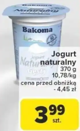 Carrefour Jogurt naturalny Bakoma oferta