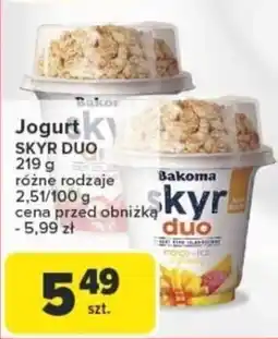 Carrefour Jogurt SKYR DUO Bakoma oferta