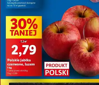 Lidl Jabłka czerwone polskie oferta