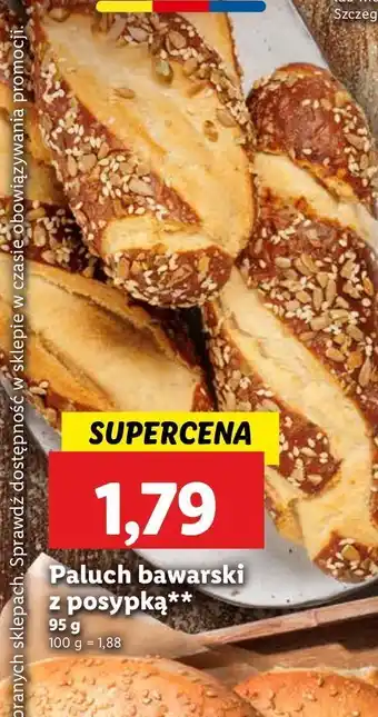 Lidl Paluch bawarski z posypką Chrupiące Z Pieca oferta