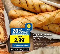 Lidl Bagietka czosnkowa oferta