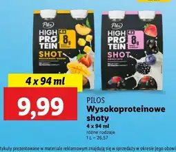 Lidl Shot brzoskwinia-mango Pilos High Protein oferta