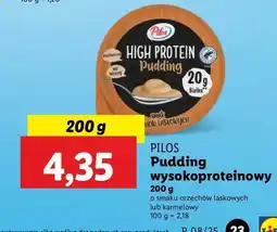 Lidl Pudding proteinowy karmelowy Pilos High Protein oferta