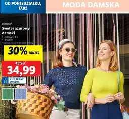 Lidl Sweter ażurowy s-l Esmara oferta