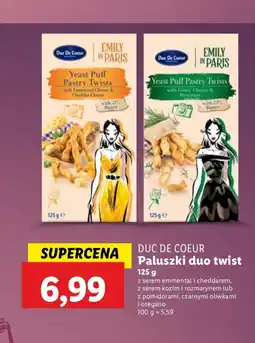 Lidl Paluszki z serem kozim i rozmarynem Duc De Coeur oferta